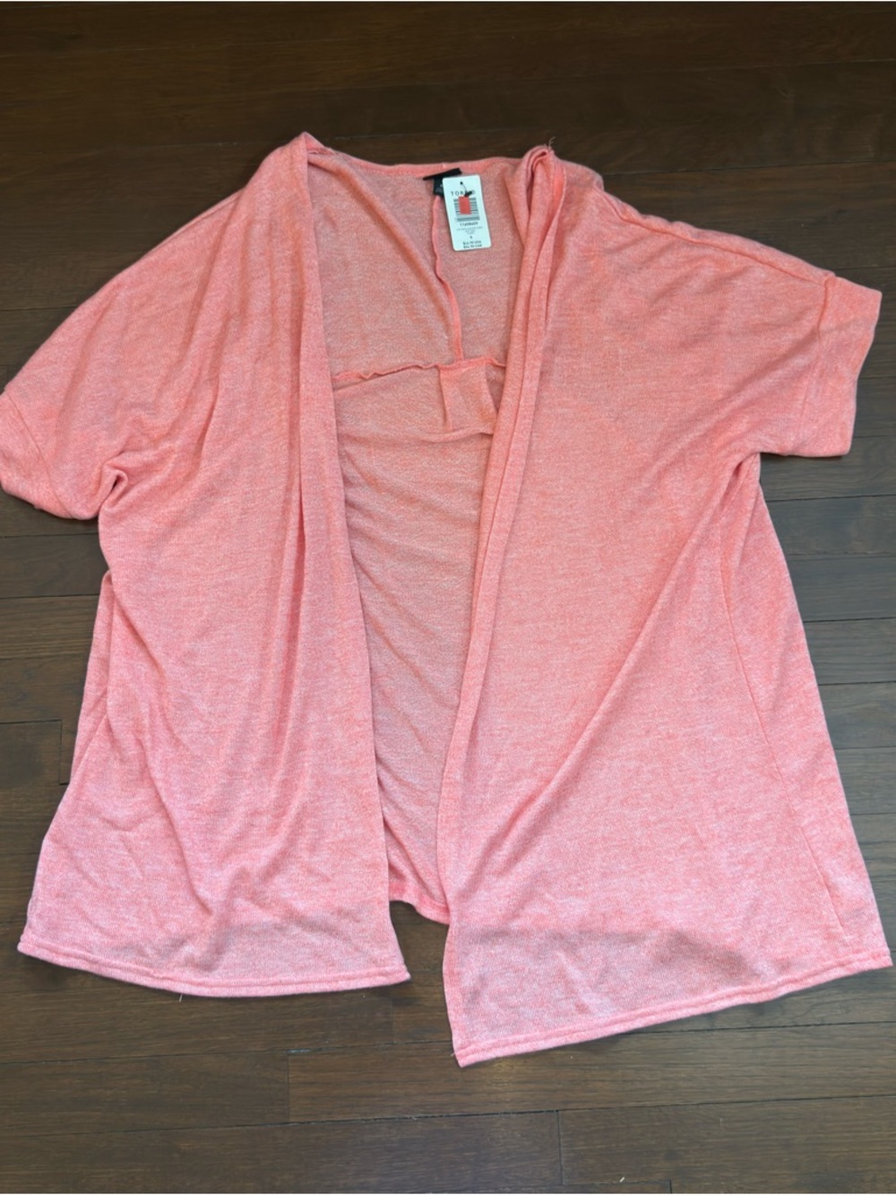Torrid Coral Hacci Dolman Cardigan Size 4x NWT